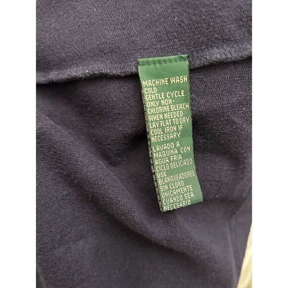Lauren Ralph Lauren Navy Blue V- neck Button front cardigan Sz small - Picture 6 of 6